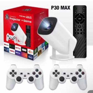 Proyector Android cine con 2 joysticks y juegos retro